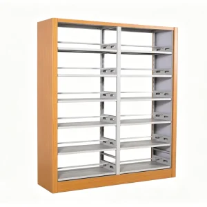 Custom Steel Bookshelves Steel Wood Bookcases Direct Manufacturer Modern Design for School Office Home Use