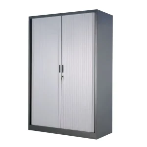 Custom Steel Tambour Door Cabinet Lockable Metal Roller Shutter File Storage Cabinet for Office Furniture
