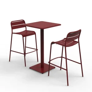 Custom Waterproof Stackable Aluminium Stool Commercial Bar Furniture Sets Outdoor Furniture Tables and Chairs Bar Stool