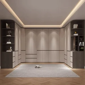 Custom Whole House Modern Wood Interior Built in Wardrobe Closet Storage Solution Bedroom Wardrobe System