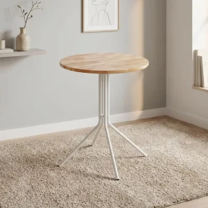 Custom made European style Metal Coffee Tables with Solid Wood Side Tables Suitable for Living Rooms Terraces Home Gardens Cafes