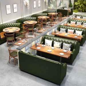Custom-made Solid Wood Modern Minimalist Restaurant Tables Chairs Commercial Furniture for Teahouse Hotel Bar Dessert Caf