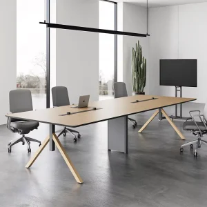 Custom meeting 6 seater wood office furniture modern office conference table