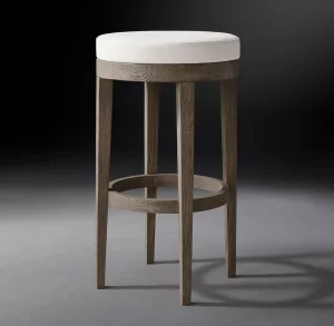 Customizable American style Solid Oak High Back Bar Stool for Home and Pub Use Shanghai Origin