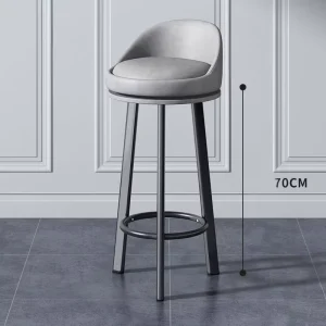 Customizable Bar Chair Light Luxury Household Rotating Bar Chair Backrest Chair Lifting Stool Modern Simple High Chair