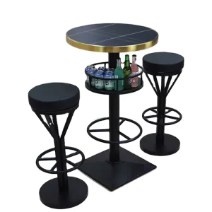Customizable Bar Single Table Rock Plate Glass Marble Bar Table Light Luxury Gold Bar Table