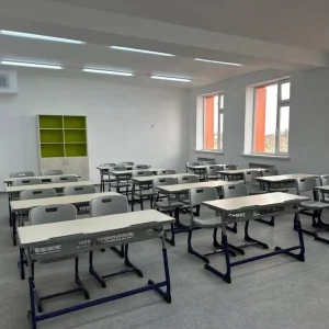 Customizable Children’s School Furniture Height Adjustable Desk PP Plastic Chair Metal Comfortable School Sets