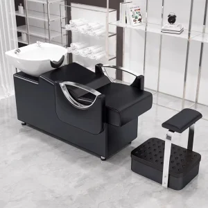 Customizable Color Modern Salon Shampoo Chair Ceramic Basin Waterproof Durable Commercial Salon Furniture for Commercial Use