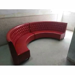 Customizable Contemporary Dining Banquette Faux Leather Wall Bench Seating for Restaurants Coffee Shops Hotels BT030