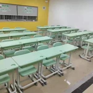 Customizable Designed Comfortable Classroom Set Middle Children Desk and Chair School Furniture Supplier