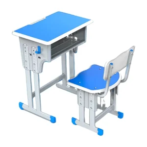 Customizable Durable Adjustable Modern Metal Student Desk and Chair Set for School