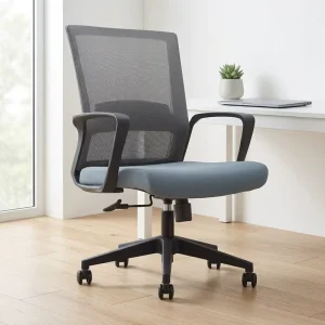 Customizable Ergonomic Curved Backrest Office Staff Chair Height Adjustable Comfortable Computer Office Mesh Chair with Armrest