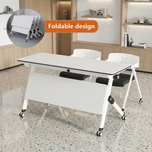 Customizable Folding Table Save Space Office Conference Table Assembling Foldable Study Table for Students