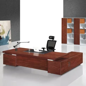 Customizable High Quality Modern Solid Wooden Executive Office Desk Durable Green Material Modular 6 Year Warranty