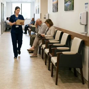 Customizable Hospital Waiting Chair with Table Hospital Chair with Side Table Hospital Reception Chair with Armrest OEM Supplier