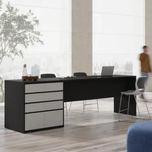 Customizable Industrial Style Modern Eco Friendly Durable Commercial Bar Counter Reception Desk 5 Year Warranty for Basement