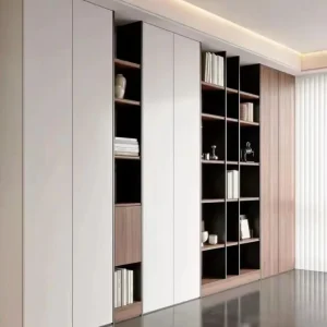 Customizable Large Capacity Modern Eco Friendly Durable Wooden Bookshelves Freestanding Home Furniture 1 Year Warranty Home