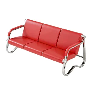 Customizable Leather 3 Seater Modern Airport Sofa Waiting Chair for Hospital and Hotel Use Durable Commercial Furniture