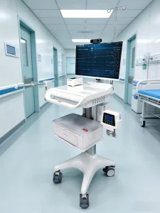 Customizable M6 Medical Trolley Aluminum Alloy Instrument Cart Height Adjustable Mobile Medical Workstation Power Supply