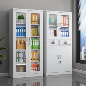 Customizable Modern Adjustable White Storage and Filing Cabinets for Archives Schools Gyms Kitchens