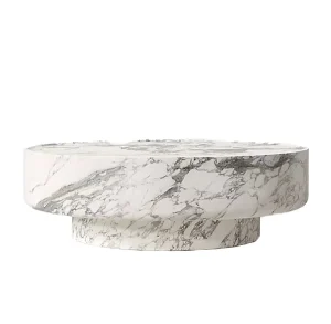 Customizable Modern Antique Carved Handcrafted Natural Marble Coffee Table for Living Room