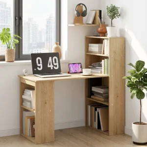 Customizable Modern Design Metal Wood Living Room Computer Desk Storage Shelves Multi functional Durable Space saving Easy