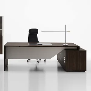 Customizable Modern Eco Friendly Durable L Shaped Executive Wood Office Desk Set for Commercial Use