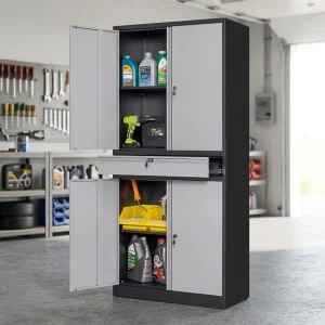 Customizable Modern Eco Friendly Waterproof Heavy Duty Steel Storage Cabinets Soft Closing Adjustable Outdoor Hotel Workshop
