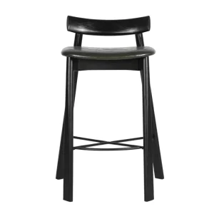 Customizable Modern European Nordic Design Sponge Seat Bar Stool for Commercial Office Use Non Foldable