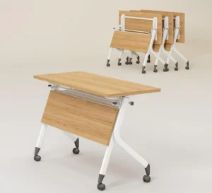 Customizable Modern Metal Eco Friendly Mobile Conference Room Desks Training Tables Learning Center Folding Tables