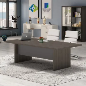 Customizable Modern Wood Panel Office Meeting Table for Conference Rooms Hotels & Schools