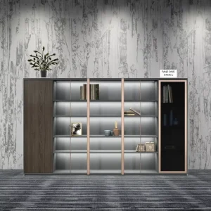 Customizable Modern Wooden Home Office School Library Use Living Room Furniture Bookcase Large Mini French Italian Design