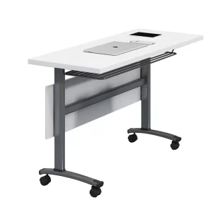 Customizable Multi function Splicing Conference Table Mobile Office Desk School Long Table Folding Training Table with Wheels