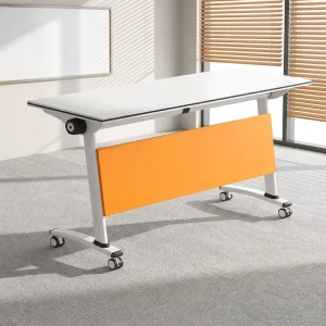 Customizable Office Desks Office Training Desks Learning Centers Folding Tables with Wheels Movable Meeting Room Furniture