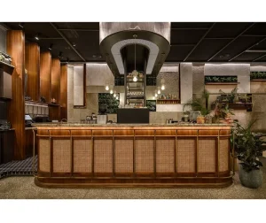 Customizable Restaurant Bar Counte Lounge Furnitures Set Design Hotel Bar Counter Commercial Furnitures Designer