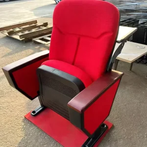 Customizable Row Cinema Chairs High density Sponge Cushions Auditorium Chairs with Table Boards