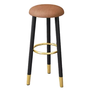 Customizable Simple European Design Modern Light Luxury Commercial Use Sponge Bar Stool