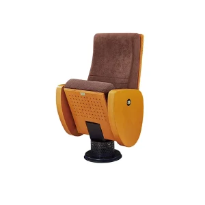Customizable Solid Wood Antique Folding Theater Cinema Meeting School Chairs Durable Comfort Steel Legs Environmental