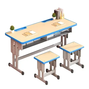 Customizable Solutions Study Table for Kids Easy Clean Writable Desk Eco Friendly Children’s Height Adjustable Furniture