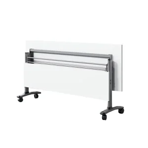 Customizable Splicing Conference Table Mobile Office Desk School Long Table Folding Training Table with Wheels L160*W40*H75CM