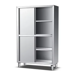 Customizable Stainless Steel 4 Door Wardrobe Commercial Storage Cabinet for Hospital LKitchen and Workshop