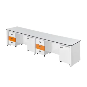 Customizable Steel Edge Cabinets for All Steel Laboratory Benches Operation Tables Modern Design School Workshop Use