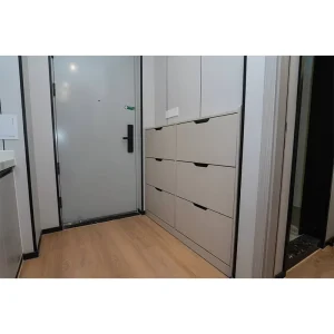 Customizable Tipping Bucket Shoe Cabinet Minimalist Hallway Storage Furniture for Project Supply