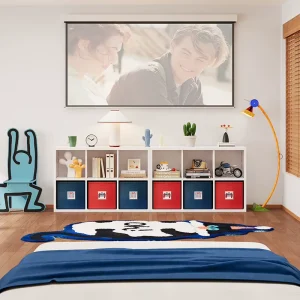 Customizable White Steel Modular TV Cabinet for Bedroom Storage