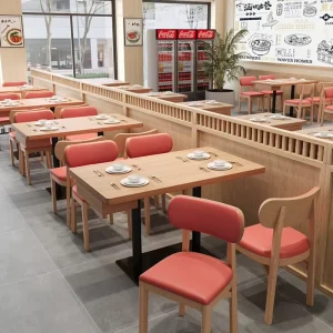 Customizable Wood PU Leather L Shape 6 Seater Banquet Dining Table Commercial Hotel School Wall Side Booth Sofa Modern Durable
