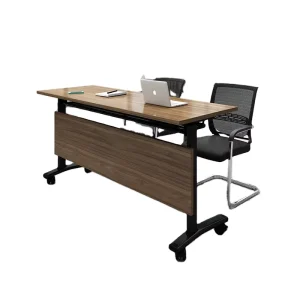 Customizable Wooden Folding Training Desk Movable Conference Desk with Modern Design for Office Use