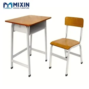 Customizable Wooden Student Desk and Chair Training School Desk Classroom Chairs and Tables School Furniture