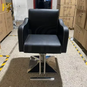 Customizable color Barber Chair Adjustable and Swivel Modern Stainless Steel Stylish Barbershops Chair