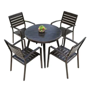 Customization Weather Proof Metal Garden Restaurant Leisure Dining Chairs Tables