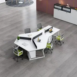 Customize 3 6 8 Person 120° Office Partition Workstation Y Shaped Desktop Cubicle Call Center Workstation